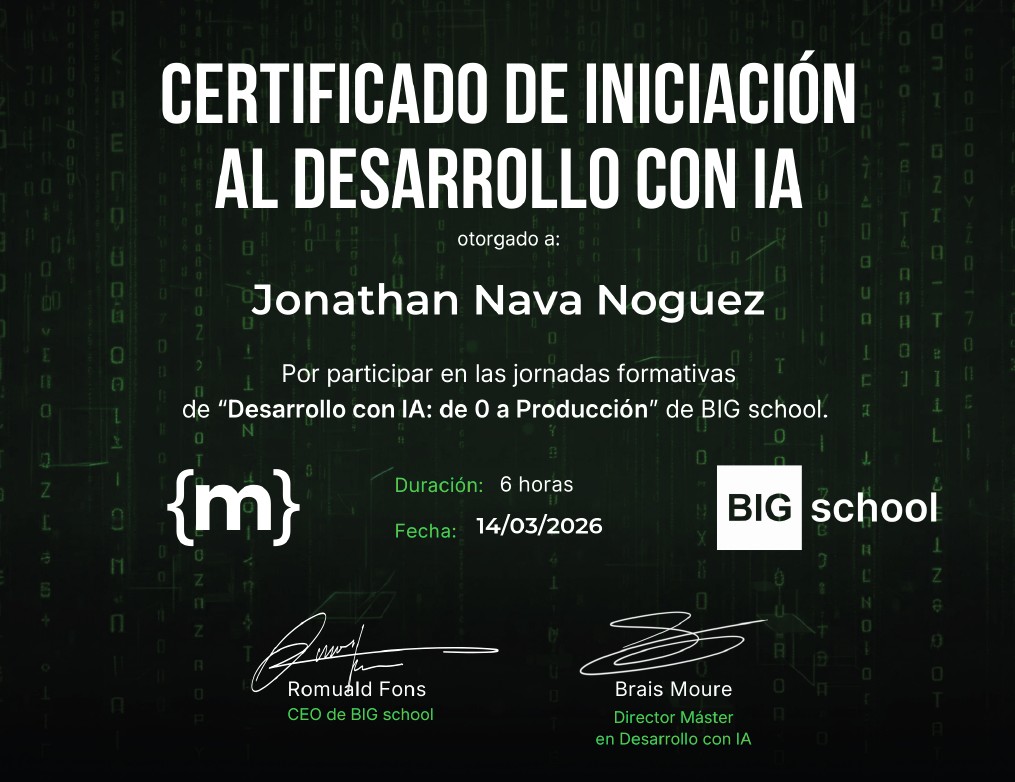 Desarrollo con IA
